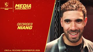 Cleveland Cavaliers Forward Georges Niang Meets with Media After His 20Point Night Vs Pelicans [upl. by Rist688]