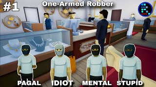 OneArmed Robber 1  Professor Ron Ne Ek Hath Se Jewelry Store Lut Liya [upl. by Anem184]