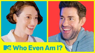 John Krasinski amp Phoebe WallerBridge Try To Guess Their Costars In “Who Even Am I”😂 MTV Movies [upl. by Albric572]