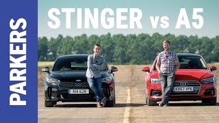 Kia Stinger vs Audi A5 Sportback  Which is better [upl. by Lussi]