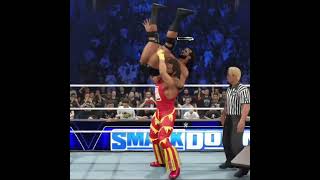 WWE 2K24 SLIM JAM MACHO MAN RANDY SAVAGE HITS SCOOP SLAM AND DIVING ELBOW DROP TO DREW MCINYTYRE [upl. by Latsyrc594]