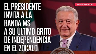 El Presidente invita a la Banda MS a su último Grito de Independencia en el Zócalo [upl. by Niwrehs]