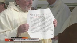 Leitura da bula de nomeação de Dom Cristiano Borro auxiliar de Boston [upl. by Aisereht139]