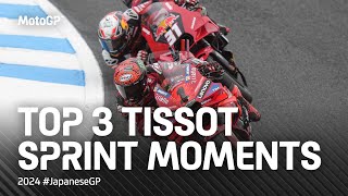 Top 3 TissotSprint Moments 😱  2024 JapaneseGP [upl. by Marylee]