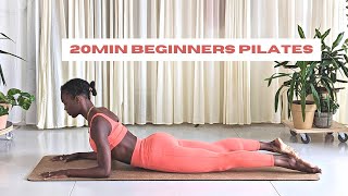 20MIN BEGINNERS PILATES WORKOUT [upl. by Tol]