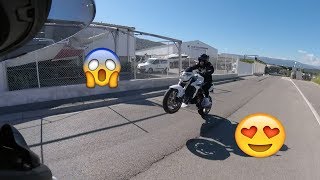 ⚡️NOS PREMIERS WHEELING DU FUN  GSR 750 EXHAUST SOUND 🔊 [upl. by Mehelhteb171]