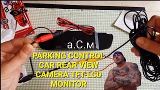 PARKING CONTROL CAR REAR VIEW CAMERA TFTLCD MONITOR аСм [upl. by Etteinotna443]