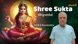 Shree Sukta Rigveda  B S Raveendra [upl. by Chernow]