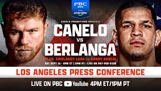 Canelo vs Berlanga Los Angeles Press Conference  CaneloBerlanga [upl. by Lenoyl693]