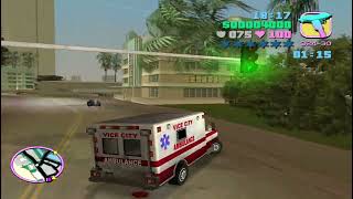 GTA Vice City 2024 free roaming • gta vice city gameplay video • paramedic Mission gta vice city [upl. by Georgeta]