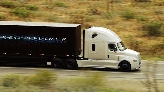 Germanys Daimler unveils world first selfdriving truck [upl. by Orelia]