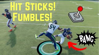 Madden 22 Hit Stick Fumble Compilation Biggest Hits In Madden 22 [upl. by Arahc]