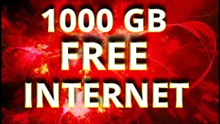 FREE INTERNET FOR 1000 GIGABYTES [upl. by Elleuqram457]