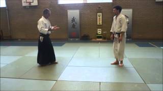 Aikido Techniques TAKN Kaiten nage [upl. by Artenak]