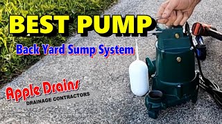 Set Up Zoeller M98 Sump Pump for Backyard Flood French Drain Crawlspace Basement Application [upl. by Elisha400]