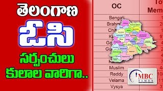 తెలంగాణ రాష్ట్రం ఓసి సర్పంచుల వివరాలు  Telangan State OC Caste Sarpanches List in Telugu MBC Times [upl. by Conny144]