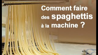 Comment faire des spaghettis à la machine â pâtes [upl. by Haleehs656]