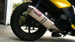 Kymco super 8 150 cc 150cc yoshimura exhaust [upl. by Aicenat275]