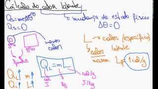 Cálculo do calor latente  Física [upl. by Phillida]