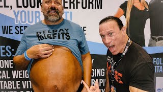 BIG LENNY CRASHES OLYMPIA ABS REVEAL [upl. by Zenda]