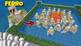 FARM DE FERRO INFINITO MAIS FÁCIL DO MINECRAFT BEDROCK 121 [upl. by Eislehc244]