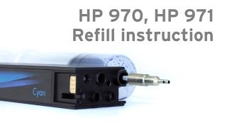 Refill HP970 HP971 instruction using refill tool [upl. by Vladamir]