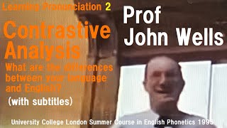 Prof John WellsLearning Pronunciation2Contrastive Analysis between L1 and L2UCL Summer 1995 [upl. by Ynots]