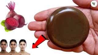 Skin Whitening Soap  Homemade Beetroot Soap  DIY soap  100 Natural [upl. by Nonnairb]