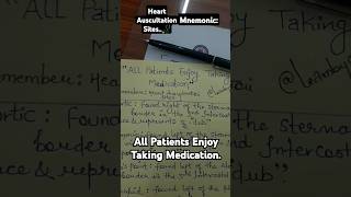 Mnemonic For Heart Auscultation SitesNursing [upl. by Ttocs553]