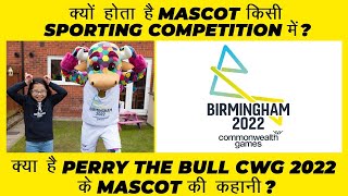 Who is Emma Lou A 10yearold who designed the official mascot Perry the bull for the CWG 2022 [upl. by Devonne]