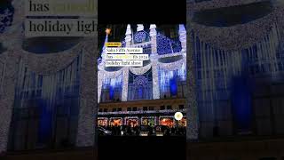 Saks Fifth Avenue NYC cancels Holiday Light Show 2024 nycvlog [upl. by Leavy]