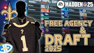 Free Agency und Draft für den Rebuild  Madden 25 Saints Franchise 2 [upl. by Neirbo]