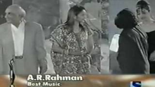 A R Rahman at Filmfare Awards 98  Best Music Dil Se [upl. by Onaicnop]