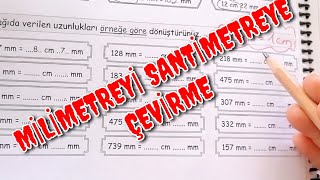 UZUNLUK ÖLÇÜLERİ MİLİMETREYİ SANTİMETREYE ÇEVİRME uzunlukölçüleri [upl. by Natsyrt74]