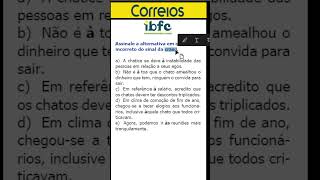 Concurso Correios 2024  Banca IBFC  CRASE [upl. by Aileve739]