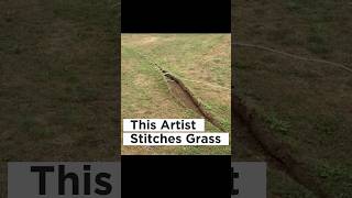 Unbelievable‼️This Artist Stitches Grass⁉️ [upl. by Ynaffyt671]