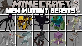 NEW MUTANT MOBS MOD MINECRAFT  FIGHT MUTANT MONSTERS AND DEFEAT THE OP BOSS  Minecraft Mods [upl. by Atirres539]