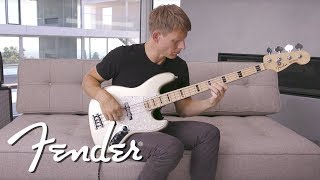 Chris Chaney Demos The Fender American Elite Jazz amp Precision Basses  American Elite  Fender [upl. by Erdnua]