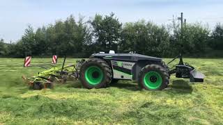 AgXeed AgBot 2055W4  Tedding  Agravis Technik Smart Farming [upl. by Gabor]