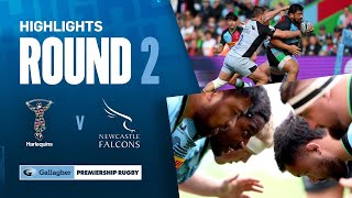 Harlequins v Newcastle  HIGHLIGHTS  Halfpenny Scores First Try  Gallagher Premiership 202425 [upl. by Aslin723]