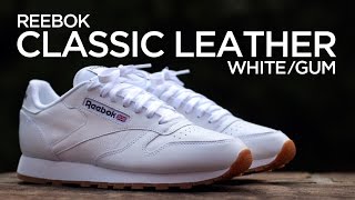 Closer Look Reebok Classic Leather  WhiteGum [upl. by Nnyw]