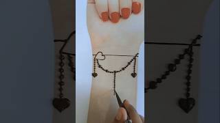 N name letter bracelet mehndi design shorts yt youtubeshorts [upl. by Aisayn]