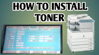 HOW TO INSTALLATION TONER  CANON IR 2870 2230 3235  4570  COPIER ZONE [upl. by Auqeenwahs485]