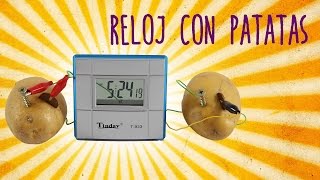 ¡INCREÍBLE Reloj con patatas Experimentos Caseros [upl. by Cuyler830]