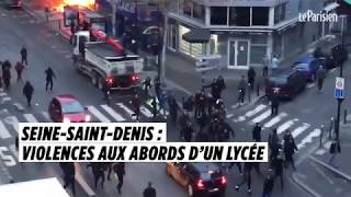 SeineSaintDenis  violences aux abords d’un lycée [upl. by Ylloh]