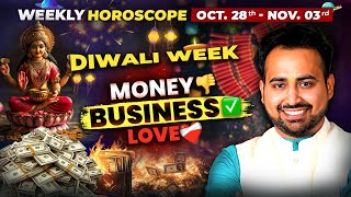 Weekly Horoscope 28 अक्टूबर से 3 नवंबर मेष से लेकर मीन राशि का साप्ताहिक राशिफल Astro Arun Pandit [upl. by Anitel89]