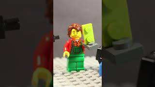 Lego Man Builds an illegal Building Technique 😮 funny legoanimation illegalbuilds shorts [upl. by Pulchia72]