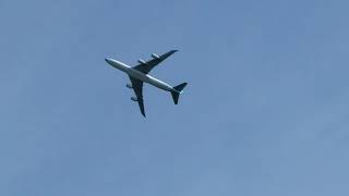 Boeing 747 fly over  20160826 112229 [upl. by Elisee]