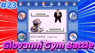 Giovanni Gym Battle Viridian Gym  Pokemon Red amp Blue Walkthrough 23 [upl. by Letniuq]