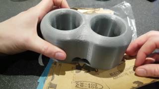 Smoothing PLA 3D prints with Sandpaper [upl. by Bourque]